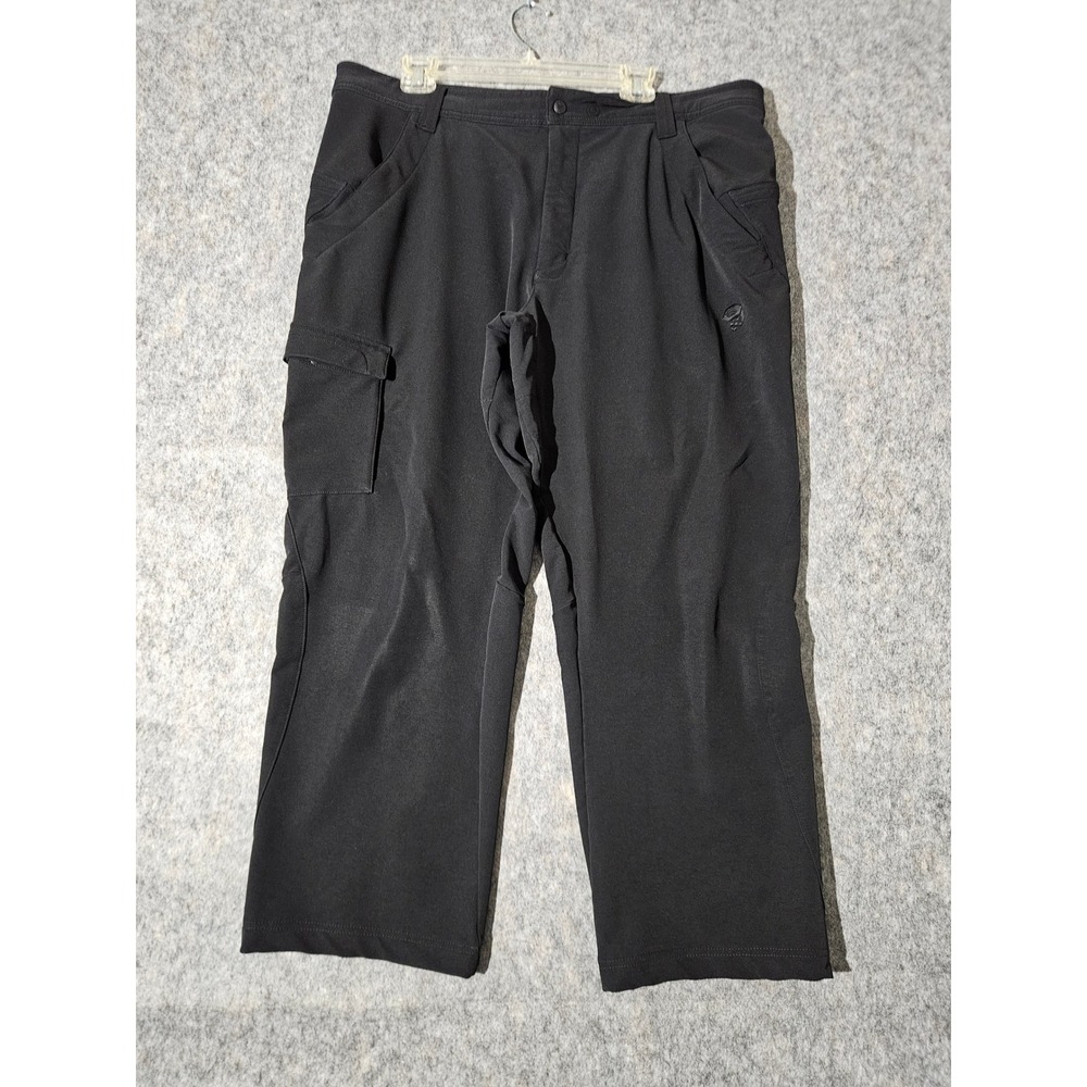 Mountain Hardwear Men's Black Cargo Pants Size 40x28 Outdoor Hiking Travel